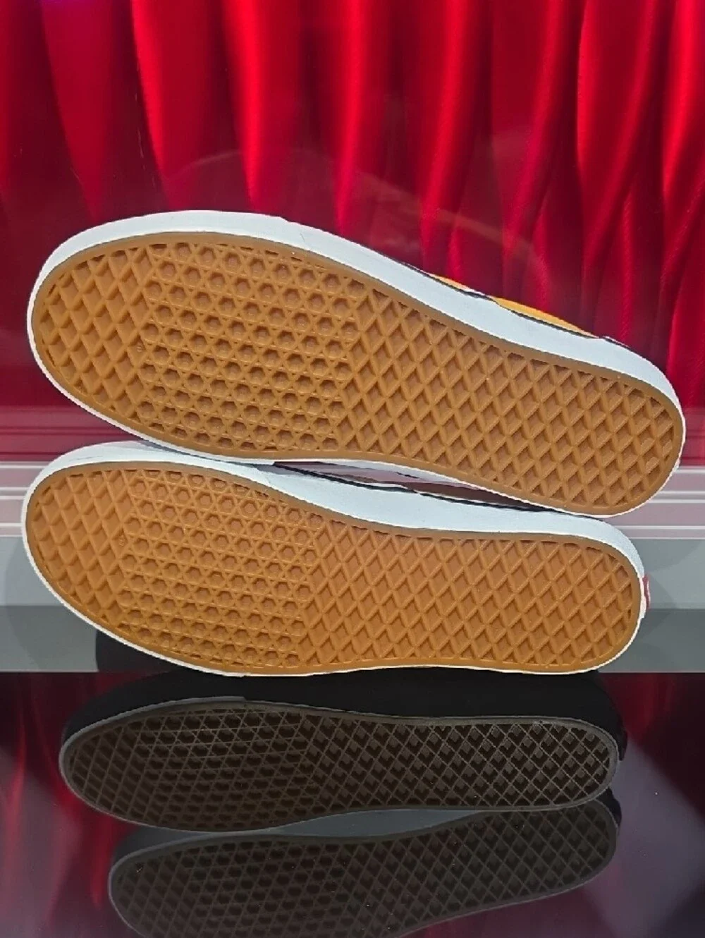 Vans Classic Slip On Color Theory Checkerboard Yellow White Kids Youth 2.5